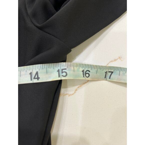 Lauren Ralph Lauren Black Label Gown Nadira Jersey Front Twist Dress SZ6 Black - Picture 8 of 10